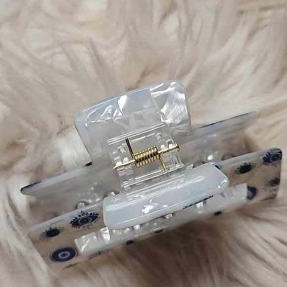 Evil Eye Celestial Hair Claw Clip - Lunar Shield Energy - Picture 3 of 5